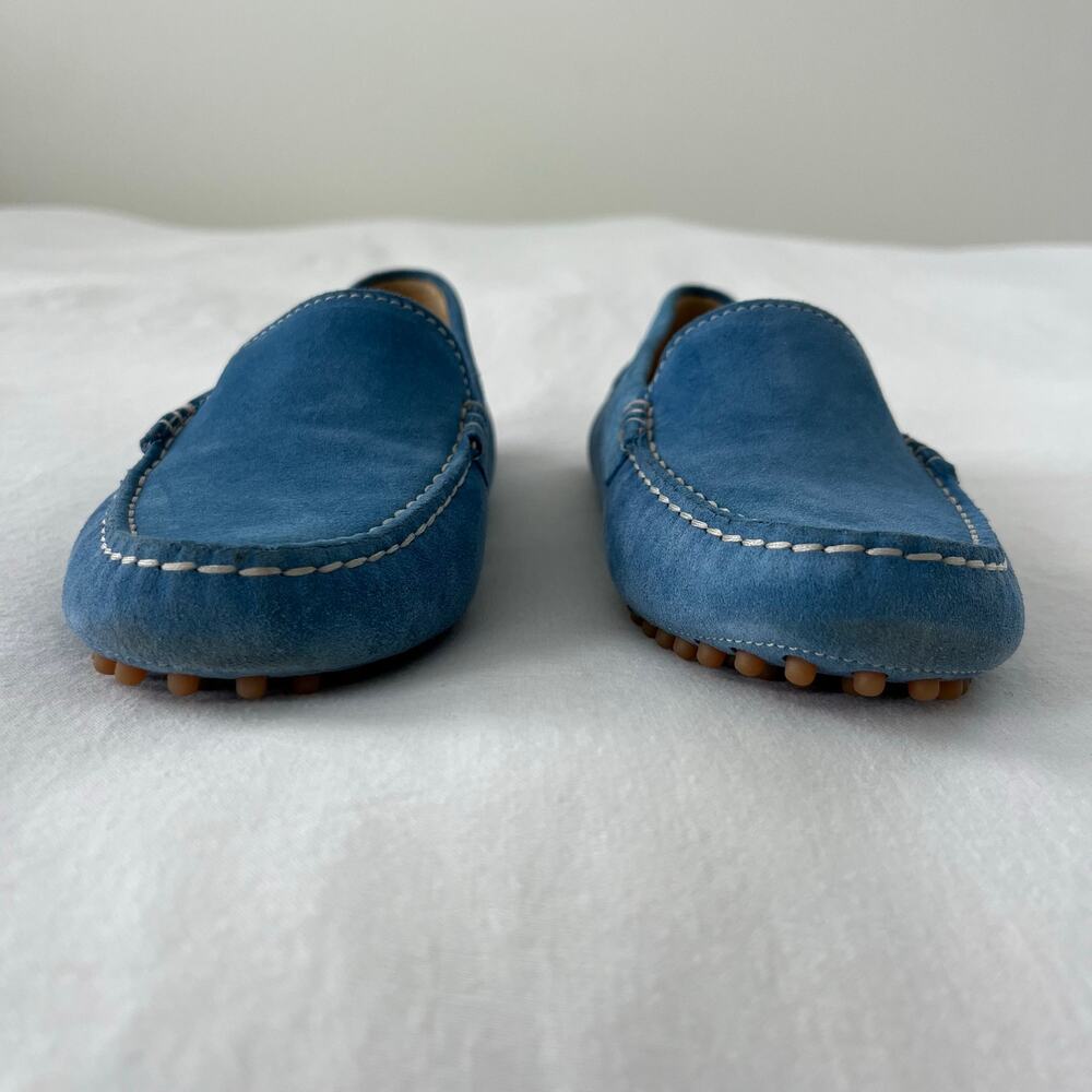 M. Gemi The Felize Suede Blue Moccasin Loafer Shoes Size 38.5 / US 8 - Picture 4 of 10